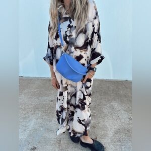 NWT Ascot & Hart Swirl Caftan - Neutral